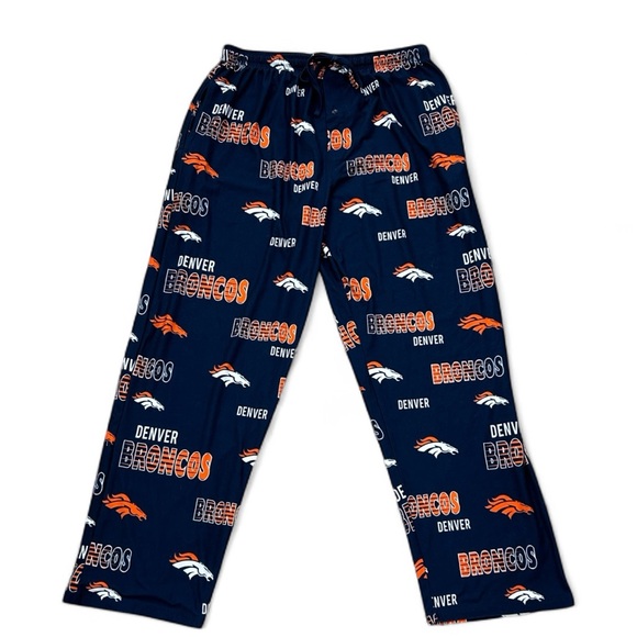 NFL Team Apparel Mens Denver Broncos Lounge Pants/Sleepwear - Picture 1 of 6